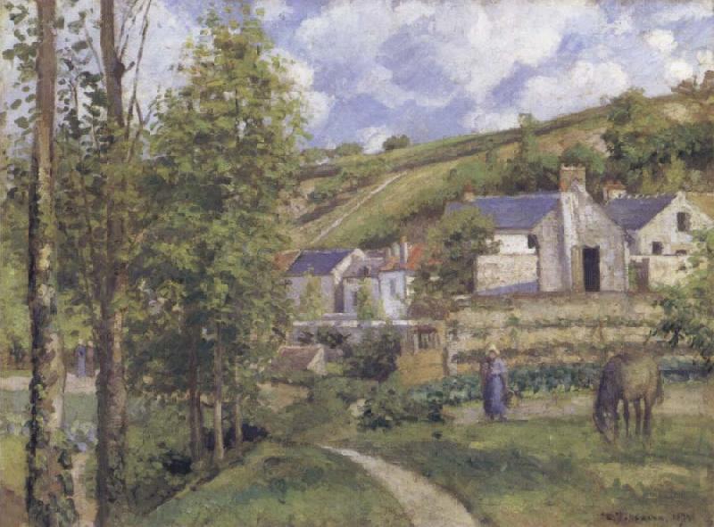 Camille Pissarro A View of L-Hermitogo,near Pontoise oil painting picture